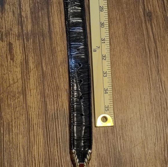 Brighton Vintage Women's Size Large Black Brown Decorative Accent Belt Western - Picture 10 of 11